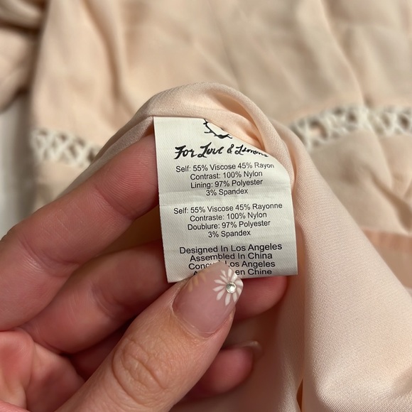 For Love & Lemons Emelia Romper Dusty Pink - Picture 9 of 10